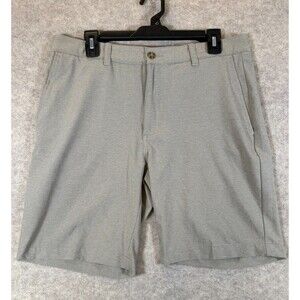 Ben Hogan Golf Shorts Mens Size 32 Stone Flat Front Stretch Performance